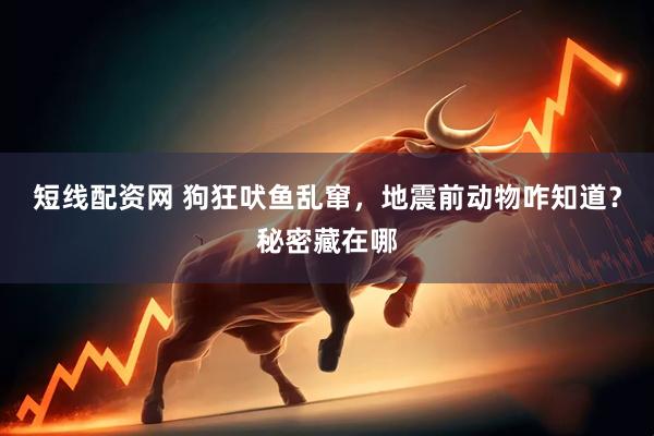 短线配资网 狗狂吠鱼乱窜，地震前动物咋知道？秘密藏在哪