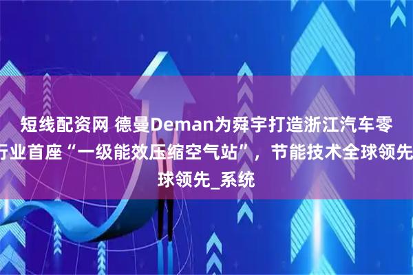 短线配资网 德曼Deman为舜宇打造浙江汽车零部件行业首座“一级能效压缩空气站”，节能技术全球领先_系统